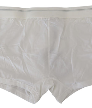 Dolce & Gabbana White Cotton Blend Regular Boxer Underwear