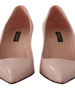 Dolce &amp; Gabbana Elegantes Tacones De Charol En Rosa