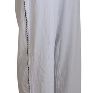 John Galliano Elegant Wide Leg Cotton Pants