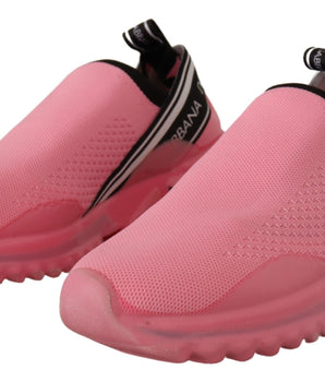 Dolce &amp; Gabbana Chic Pink Sorrento Slip-On Sneakers