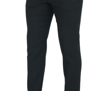 Dolce &amp; Gabbana Elegant Blue Virgin Wool Trousers