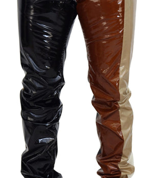 Dolce & Gabbana Multicolor Shining Slim Fit Men Denim Jeans