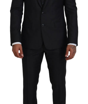 Dolce & Gabbana Gray MARTINI 3 Piece Slim Fit Suit