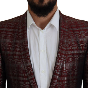 Dolce &amp; Gabbana Bordeaux Fantasy Slim Fit Two-Piece Suit