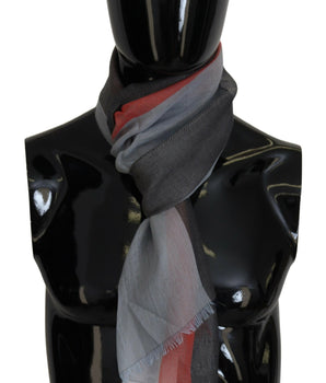 Costume National Multicolor Cotton Shawl Wrap Scarf