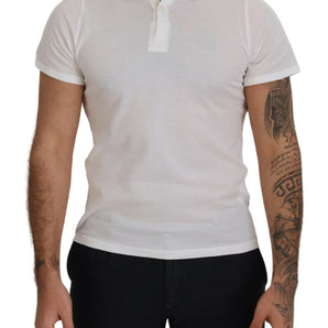 FRADI Elegante polo de algodón blanco