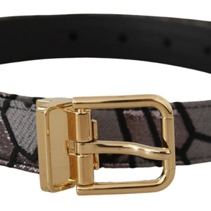 Dolce & Gabbana Multicolor Leather Statement Belt