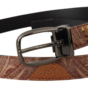 Dolce & Gabbana Multicolor Leather Signature Belt