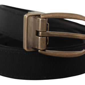 Dolce &amp; Gabbana Cinturón Elegante De Piel Grosgrain - Negro