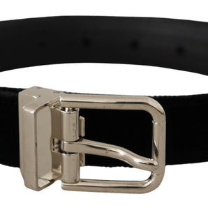 Dolce &amp; Gabbana Elegant Grosgrain Leather Belt