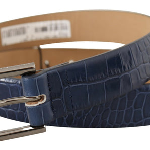 Dolce &amp; Gabbana Elegant Genuine Crocodile Leather Belt