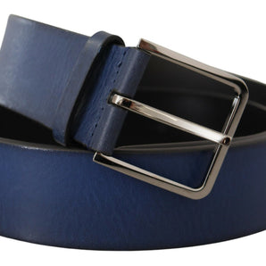 Dolce &amp; Gabbana Elegant Italian Leather Belt in Blue