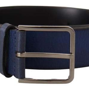 Dolce &amp; Gabbana Elegant Italian Leather Belt in Blue