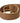 Dolce & Gabbana Brown Beige Leather Gold Metal Oval Buckle Belt