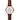 Emporio Armani Elegant Bordeaux Leather Watch for Women