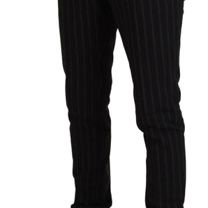 BENCIVENGA Elegant Striped Viscose Dress Pants for Men