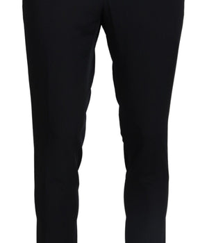 Domenico Tagliente Black Tapered Dress Formal Pants