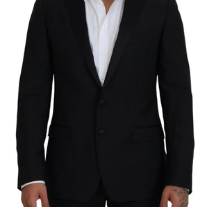 Dolce &amp; Gabbana Elegant Martini Black Formal Blazer