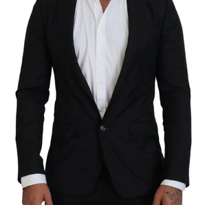 Dolce &amp; Gabbana Elegante blazer formal negro estilo Martini