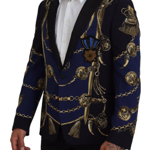 Dolce &amp; Gabbana Elegant Multicolor Martini Blazer