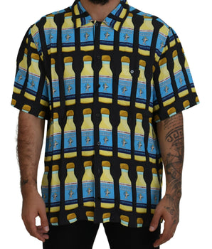 Dolce & Gabbana Multicolor Printed Viscose Casual Shirt