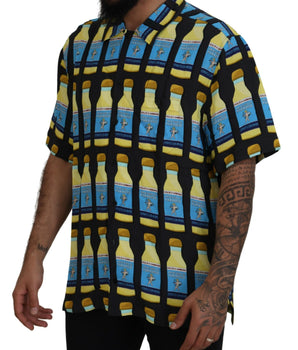 Dolce & Gabbana Multicolor Printed Viscose Casual Shirt