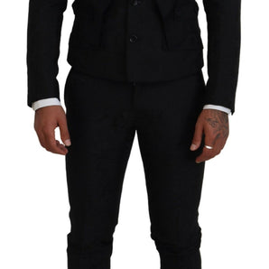 Dolce &amp; Gabbana Elegant Black Martini Suit for the Modern Man