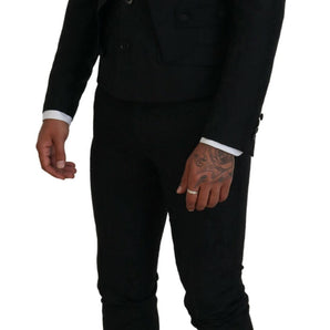 Dolce &amp; Gabbana Elegant Black Martini Suit for the Modern Man