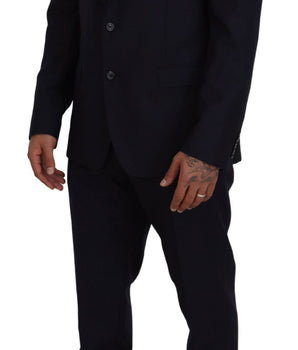 Dolce & Gabbana Blue Single Breasted 2 Piece MARTINI Suit