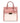 Michael Kors Cece Small Pink PVC North South Flap Tote Crossbody Bag Purse