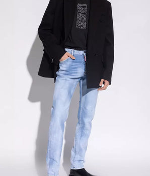 Dsquared² Cool Guy vaqueros azul claro con salpicaduras