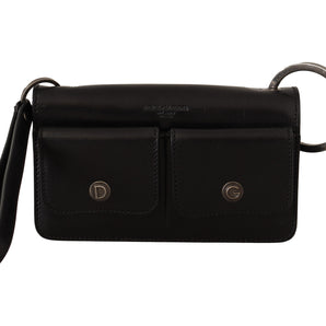Dolce &amp; Gabbana Elegant Mini Leather Wallet in Timeless Black