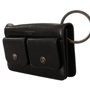 Dolce &amp; Gabbana Elegant Mini Leather Wallet in Timeless Black