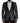 Dolce &amp; Gabbana Black Silver Jacquard Slim Fit Blazer Jacket