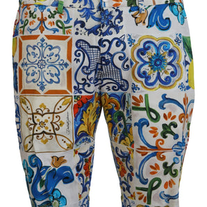 Dolce &amp; Gabbana Pantalones cortos chinos informales con estampado de mayólica