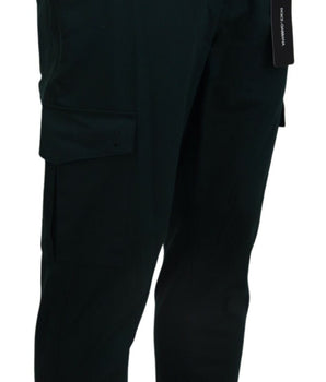 Dolce &amp; Gabbana Green Cargo Cotton Stretch Jeans