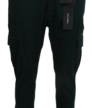 Dolce &amp; Gabbana Green Cargo Cotton Stretch Jeans