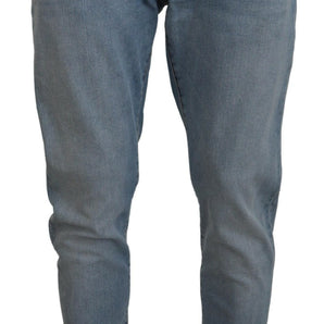 Dolce & Gabbana Elegant Slim Fit Light Blue Denim Pants