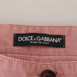 Dolce &amp; Gabbana Exquisite Pink Chino Shorts for Men