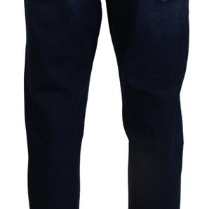 Dolce & Gabbana Elegant Slim Fit Dark Blue Denim Jeans