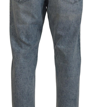 Dolce &amp; Gabbana Blue Wash Slim Fit Cotton Jeans