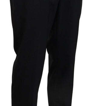 Dolce & Gabbana Gray Wool Stretch Dress Formal Slim Fit Pant