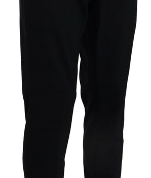 Dolce & Gabbana Blue Wool Stretch Dress Formal Slim Fit Pant