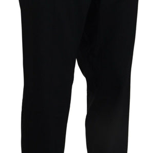 Dolce &amp; Gabbana Elegant Slim Fit Wool Blend Trousers