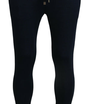 Dolce & Gabbana Blue Mens Sport Cotton Sweatpants Pants