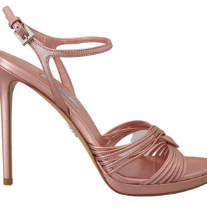 Prada Elegantes Sandalias De Tacón De Aguja Rosa