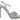 Prada Silver Leather Sandals Ankle Strap Heels Stiletto