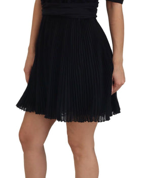 Dolce &amp; Gabbana Minivestido elegante de corte A con detalles de encaje