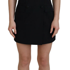 Dolce &amp; Gabbana Elegant Black Sheath A-Line Mini Dress