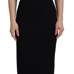 Dolce &amp; Gabbana Elegante vestido tubo midi negro